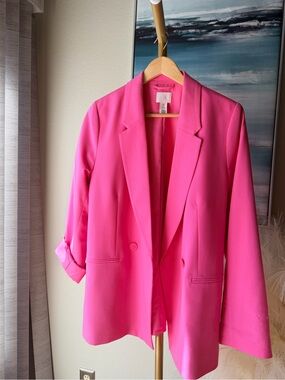 H&M Hot Pink Women's Blazer Jacket